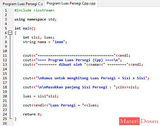 Tipe Data String pada Bahasa C++