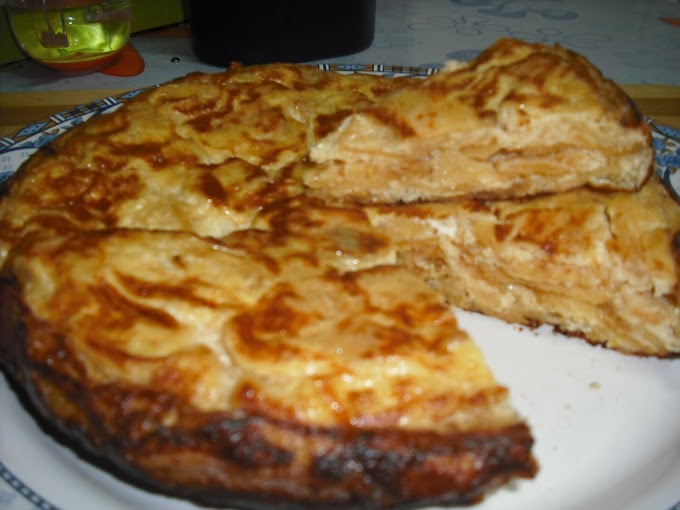 Tortilla de patatas fritas de bolsa