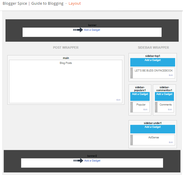 Blogger layout
