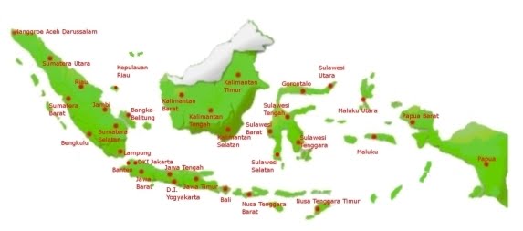 peta indonesia1021 Tahukah Anda Jumlah Pulau di Indonesia?
