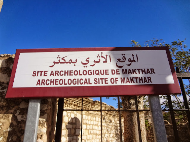 panneau Site archéologique de Makthar