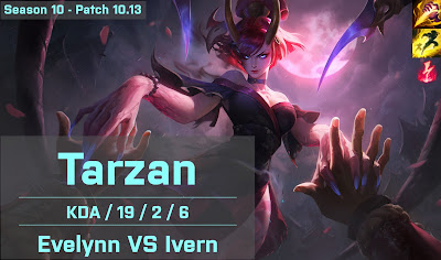 Tarzan Evelynn JG vs Ivern - KR 10.13