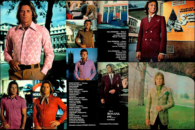 propaganda roupas Vila Romana - 1973.  Moda anos 70; propaganda anos 70; história da década de 70; reclames anos 70; brazil in the 70s; Oswaldo Hernandez 