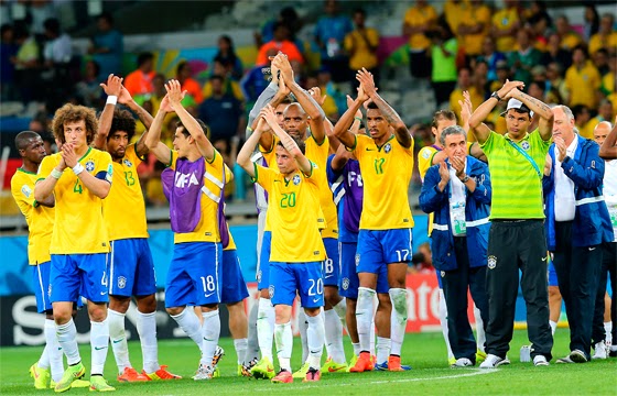 Brasil foi o segundo anfitrião a ser eliminado de uma Copa do Mundo tendo sofrido sete gols