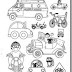 Dibujos para colorear de transportes