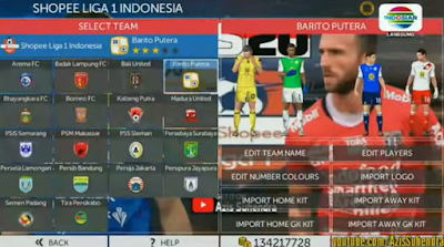  A new android soccer game that is cool and has good graphics FTS 20 Mod Liga Indonesia Shopee Liga 1