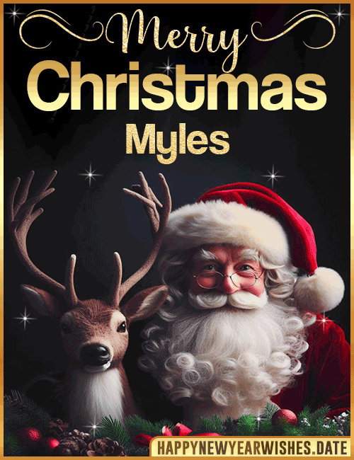 Merry Christmas gif Myles