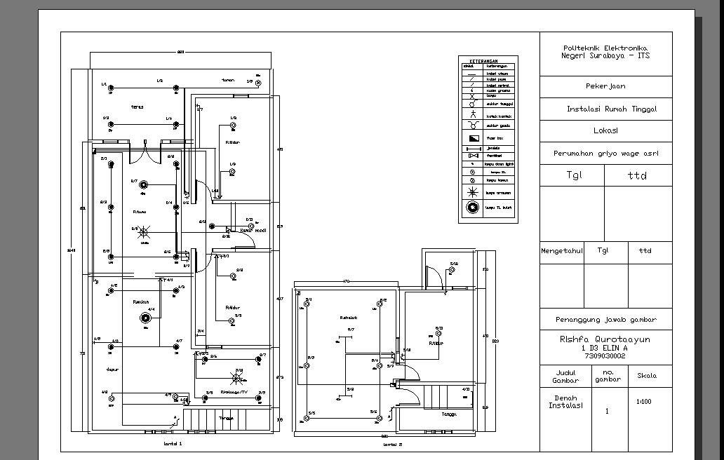 gambar instalasi listrik rumah manual