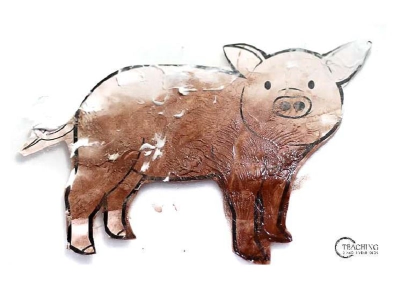 muddy pig painting craft