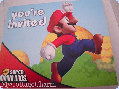 Mario invitation