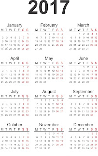 calendar 2017 printabil, calendare, poza calendar, calendar romanesc, 