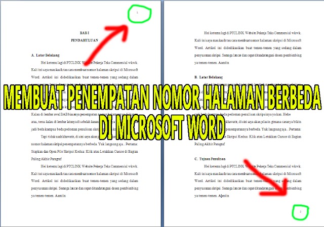 Cara Mengatur Penempatan Nomor Halaman Pada Dokumen Microsoft Word