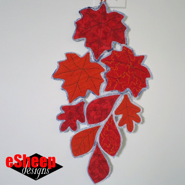 Autumn Leaves Wall/Window Hanging by eSheep Designs