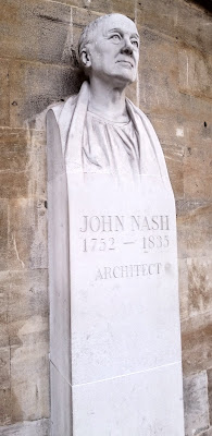 Bust of John Nash, outside All Souls Langham Place, London