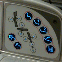 American Airlines seat controls