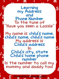 Name and Address Freebie The Teaching Bug