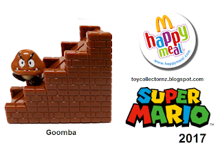 McDonalds Super Mario Happy Meal Toys 2017 from Australia and New Zealand Goomba Toy
