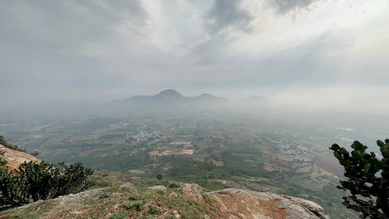 Stunning views from the first view point of the trek