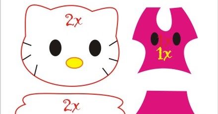 Kreasi Unik Cara Membuat Boneka Flanel  Hello  Kitty 