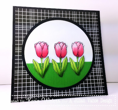 A Jillian Vance Design, Kecia Waters, Becky Schultea, Copic markers, tulips