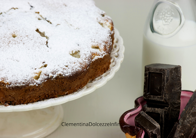 Torta di ricotta al cioccolato.