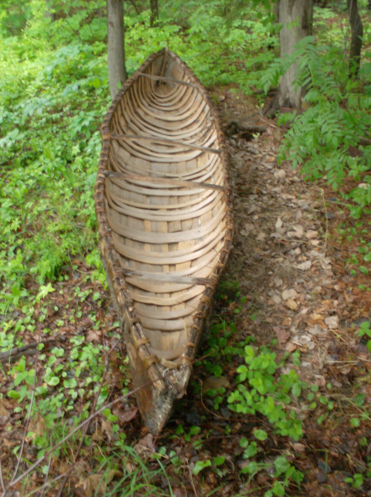 Brand New Day!: Hand Made Traditional Ojibwa Birch Bark Canoe