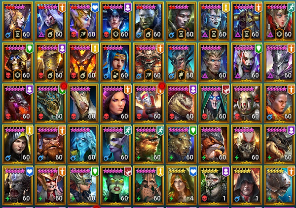 My Legendary Champions collection RAID Shadow Legend