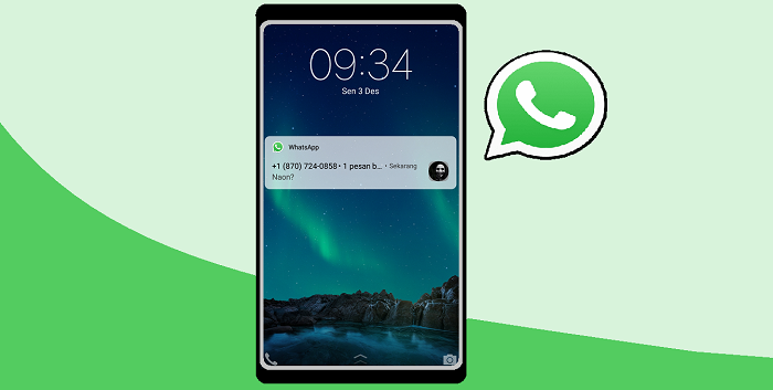 Cara Menyembunyikan Notifikasi WhatsApp di Lock Screen 