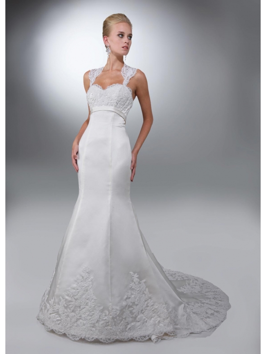a-line-wedding-dresses1021-satin-lace-spaghetti-straps ...