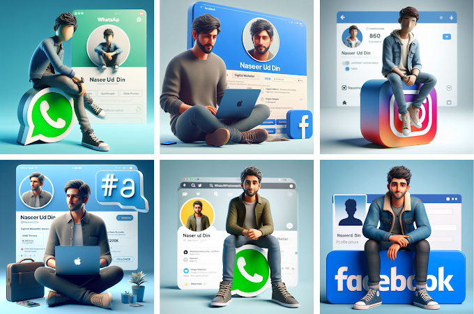 How to create custom named Ai social media profile photos