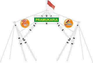 Pionering pramuka 20 tongkat