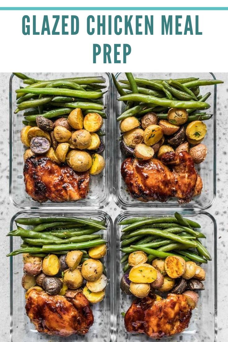 Take your meat and potatoes meal prep into the 21st century with this simple, yet elegant Glazed Chicken Meal Prep. Eating well has never been easier.