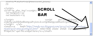 Cara Membuat Scroll Bar Di Postingan Blog Dengan Mudah