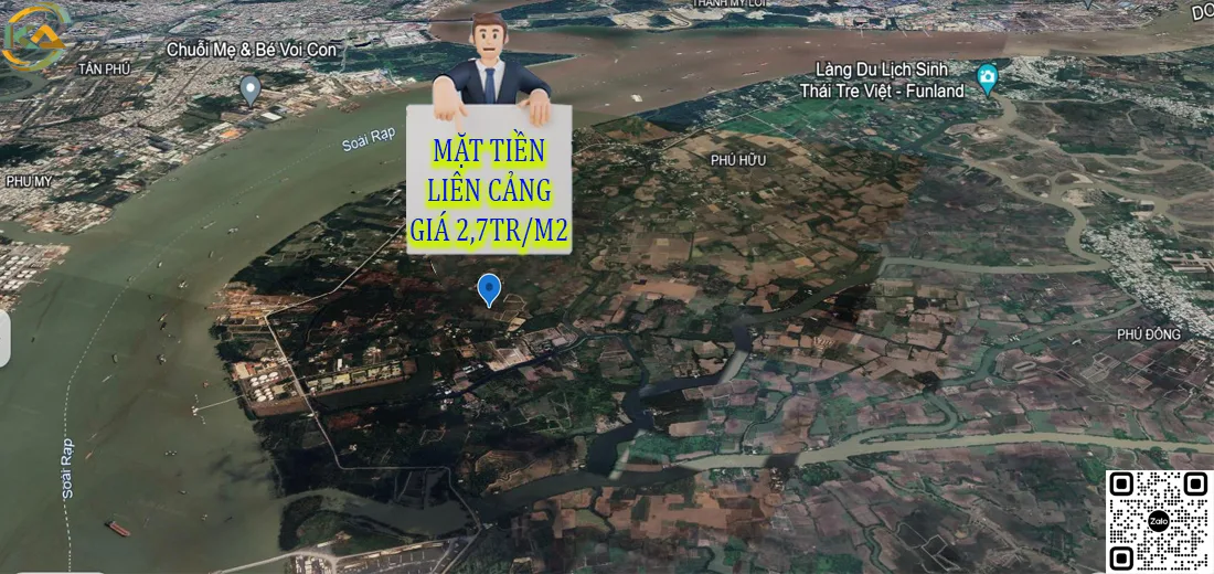 Vị trí đất phú hữu trên google map
