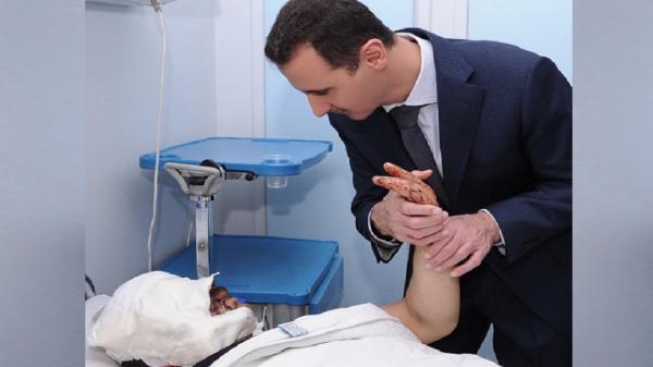 ما حقيقة صورة "بشار الأسد" مع جرحى انفجار بيروت؟