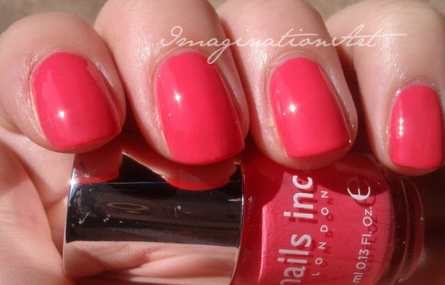 nails inc. brook street rosa pink coral corallo swatches swatch smalto polish nail lacquer unghie