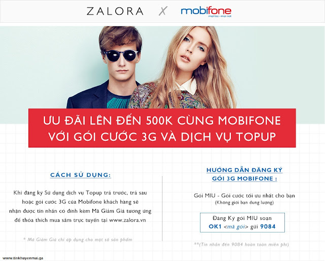 Ưu đãi cùng Mobifone trên Zalora