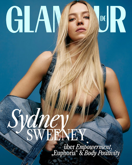 Sydney Sweeney Beautiful Fashion Model Photo Shoot for Glamour Magazine December 2023