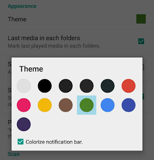 Change theme color