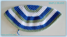 how to crochet a simple beanie, beanies, hats, photo tutorial,