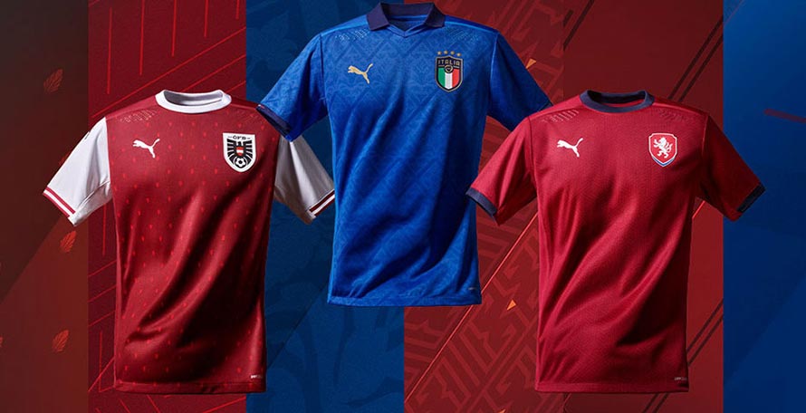 Puma 2020 Trikots Fur Nationalmannschaften Enthullt Osterreich Tschechien Island Italien Serbien Und Die Schweiz Nur Fussball