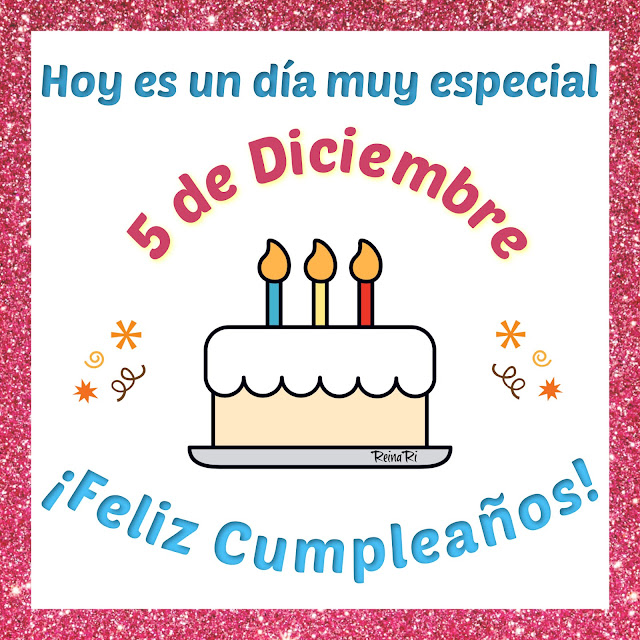 feliz cumpleaños 5 de Diciembre