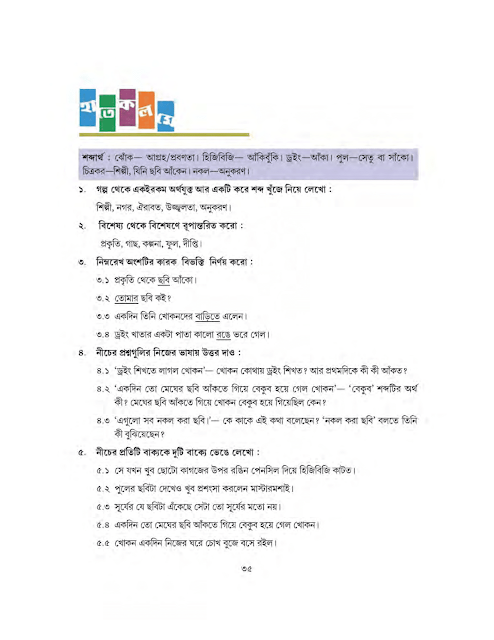 খোকনের প্রথম ছবি | বনফুল | সপ্তম শ্রেণীর বাংলা | WB Class 7 Bengali