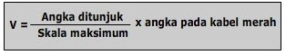 rumus Voltmeter