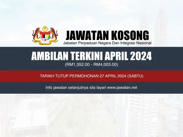 Jawatan Kosong JPNIN April 2024