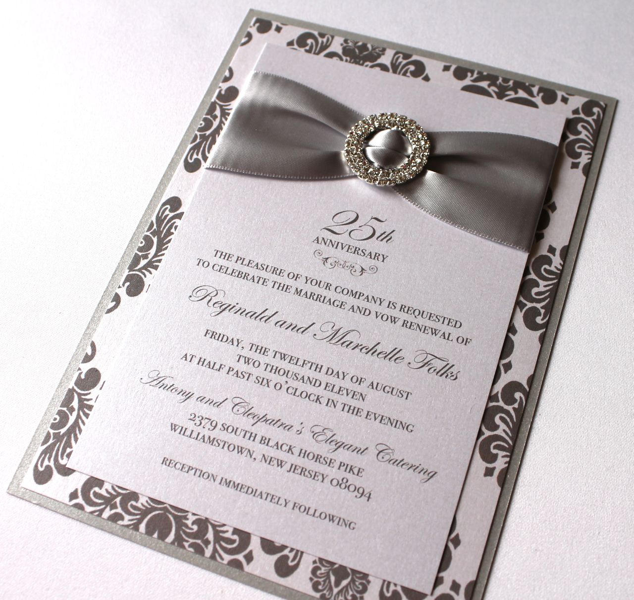 25th Anniversary Invitations