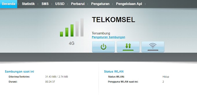 Memahami Menu-menu di Modem Mifi Huawei e5673s