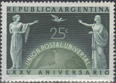 Argentina - 1949 - 75th anniv. of the UPU