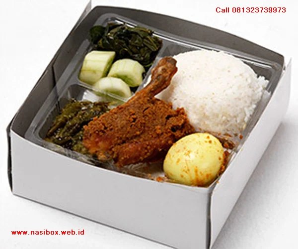 Nasi box ala rumah makan padang sederhana