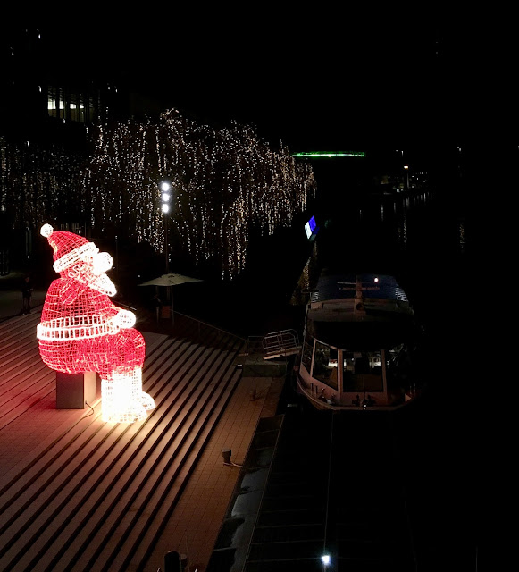 illuminated Santa in Germany